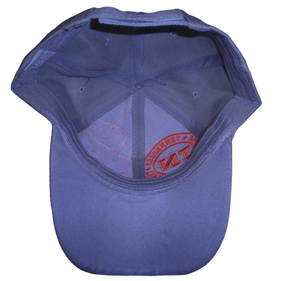 Tennessee TN Ball Cap, Solid Gray, Orange Embroidery, Strapback, Trucker Hat - Picture 4 of 4